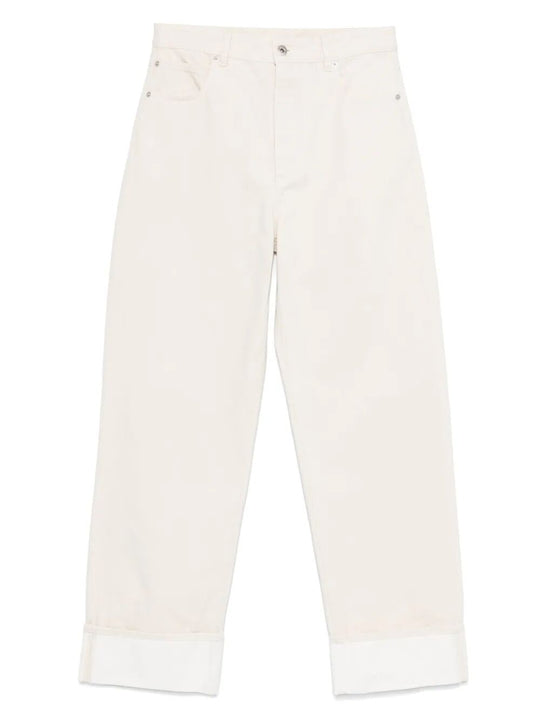 Back Print Straight Leg Jeans