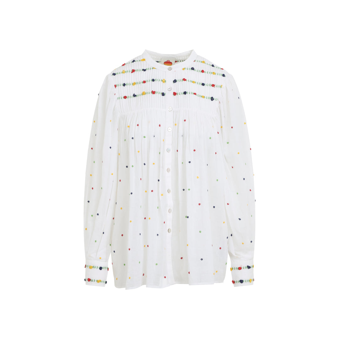 Farm Rio Blouse - White | ef997428240095bbe853991d72576e18581ca0c2