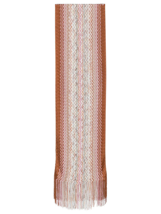 Zig-Zag Motif Viscose Scarf