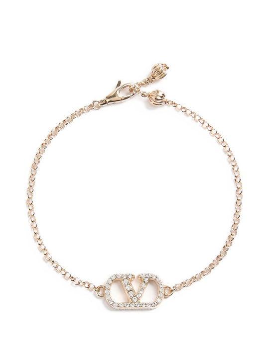 Vlogo Signature Metal Bracelet With Swarovski® Crystals