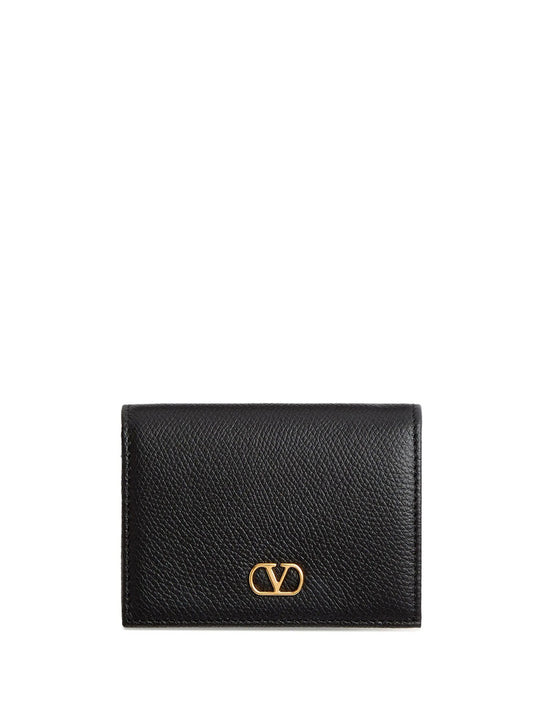 Vlogo Signature Grainy Leather Wallet