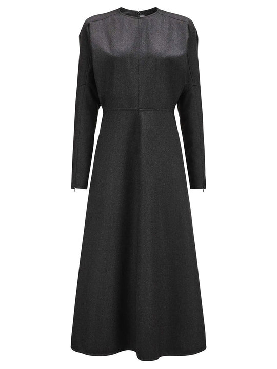 Dolman Wool Midi Dress