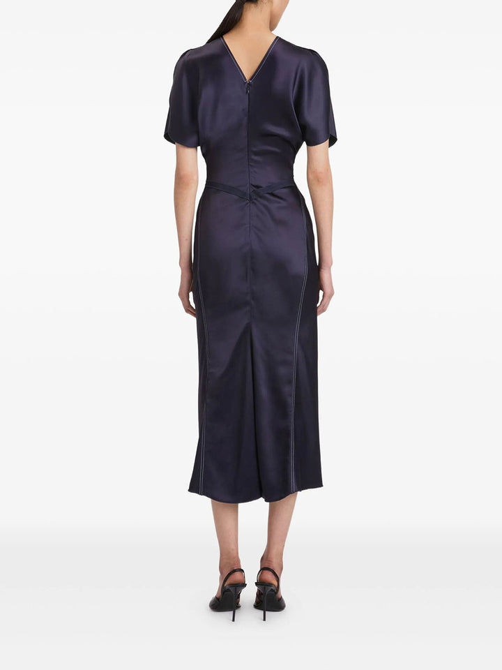 Victoria Beckham Midi dresses - Blue | e2f91909d2b5666d142fd838c692dc40e39d0e8d