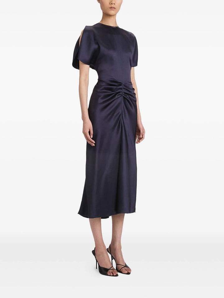 Victoria Beckham Midi dresses - Blue | e1daefa01f23ec70115592de567296c809c32767