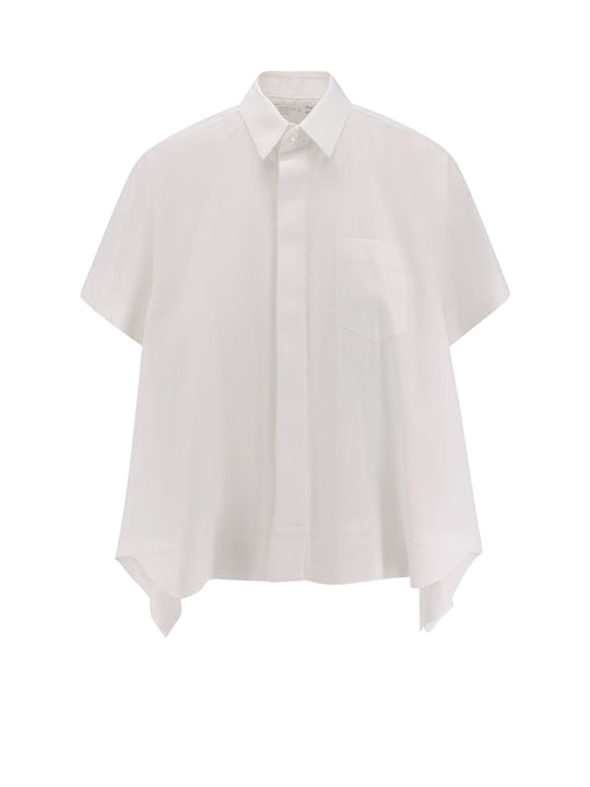 Cotton Blend Poplin Shirt