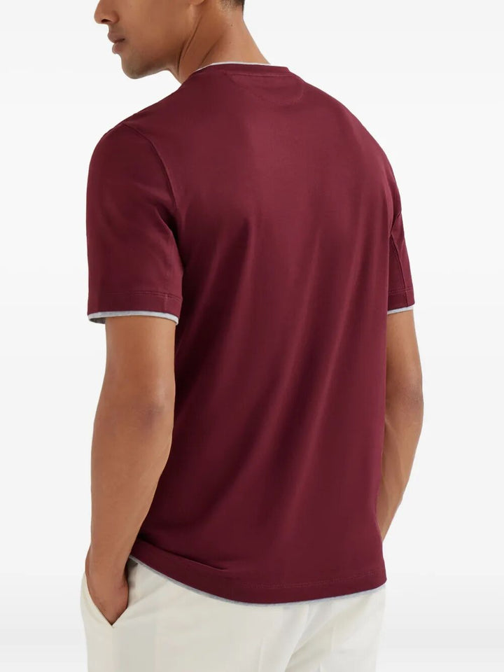 Brunello Cucinelli T-shirts - Red | 2a6adf85f7473e629f8aad0c6b5c456d977496db