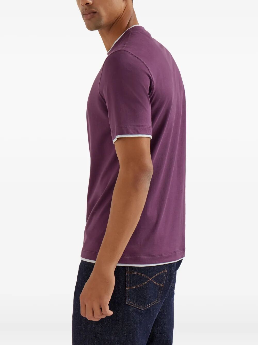 Brunello Cucinelli T-shirts - Pink & Purple | b92cd9dfdc57ab495dc44a06a5b47a9e87137398