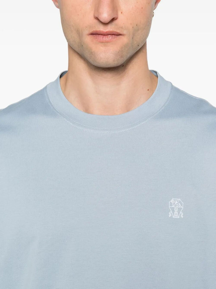 Brunello Cucinelli T-shirts - Blue | eff298df730a7465d74bc4131b64a598bb886348