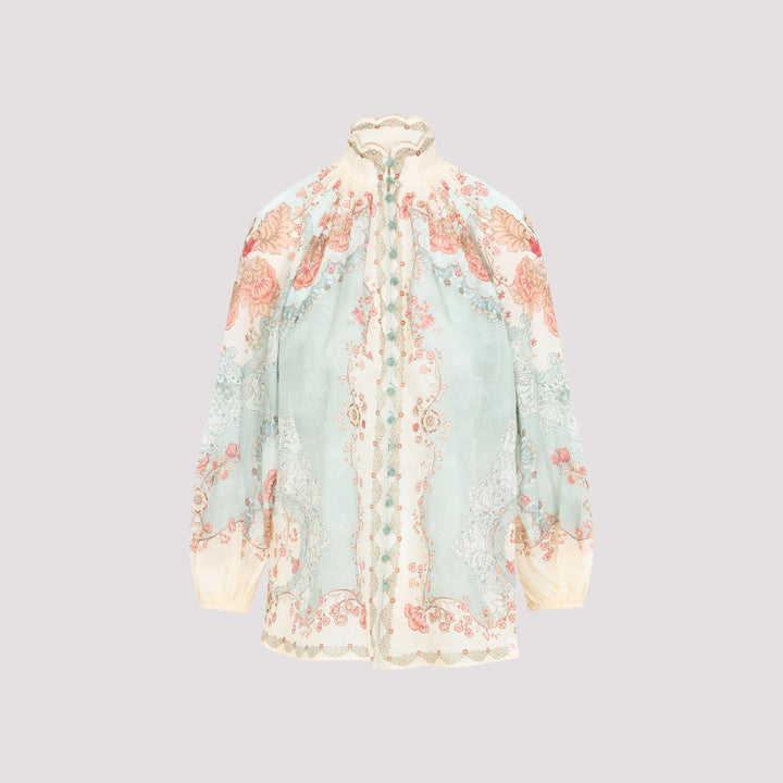 Zimmermann Blouse - Green | 90f9bf7faa9b5c7f6c1fb2d5cc9b2c96b7349ee3