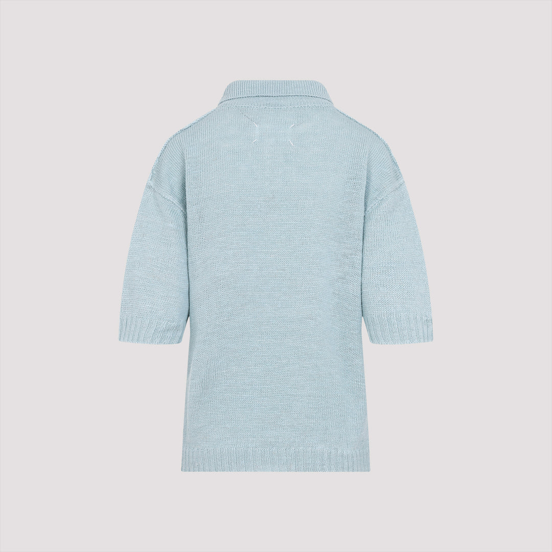 Maison Margiela Polo - Blue | 863792fd52042c30986d169991150b02e123a3dc
