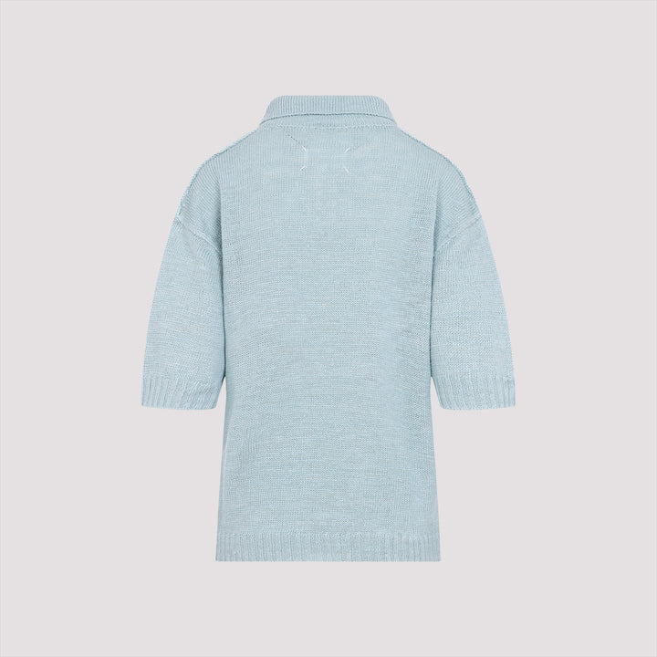 Maison Margiela Polo - Blue | 863792fd52042c30986d169991150b02e123a3dc