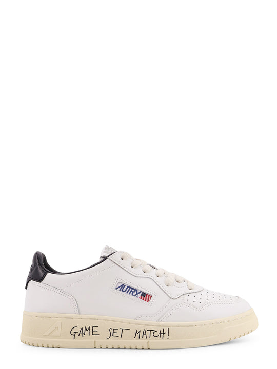 Medalist Leather Sneakers With Side Print