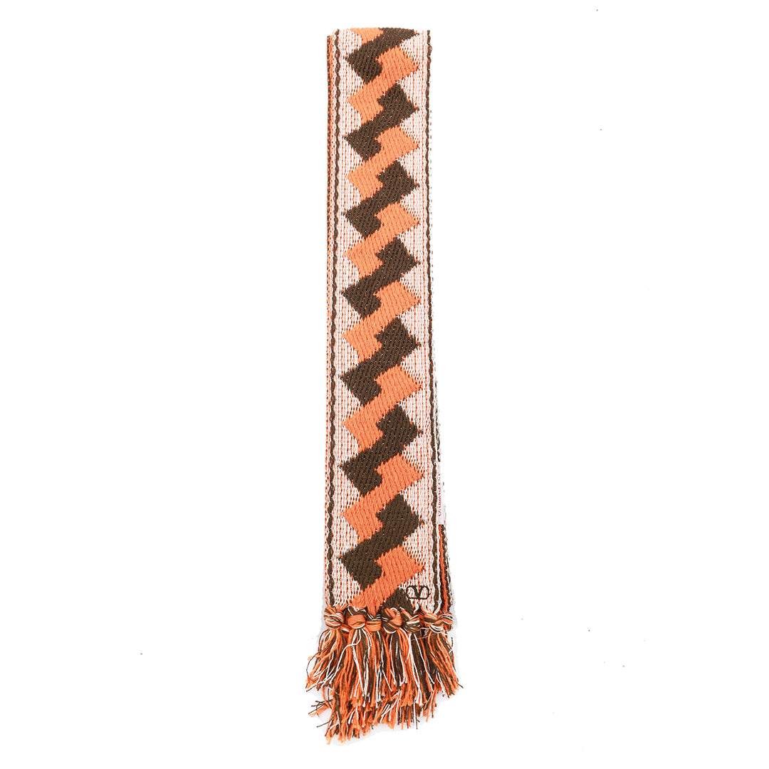 Valentino Garavani Scarfs - AVORIO/MARRONE/ARANCIO | cada345d1e6bc82c753d8b175af1c4d905a76420