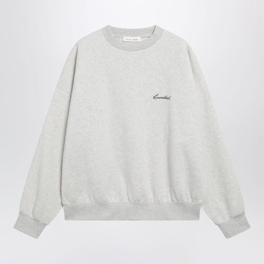 Signature Ss26 Crewneck Sweatshirt In Fleece Oatmeal