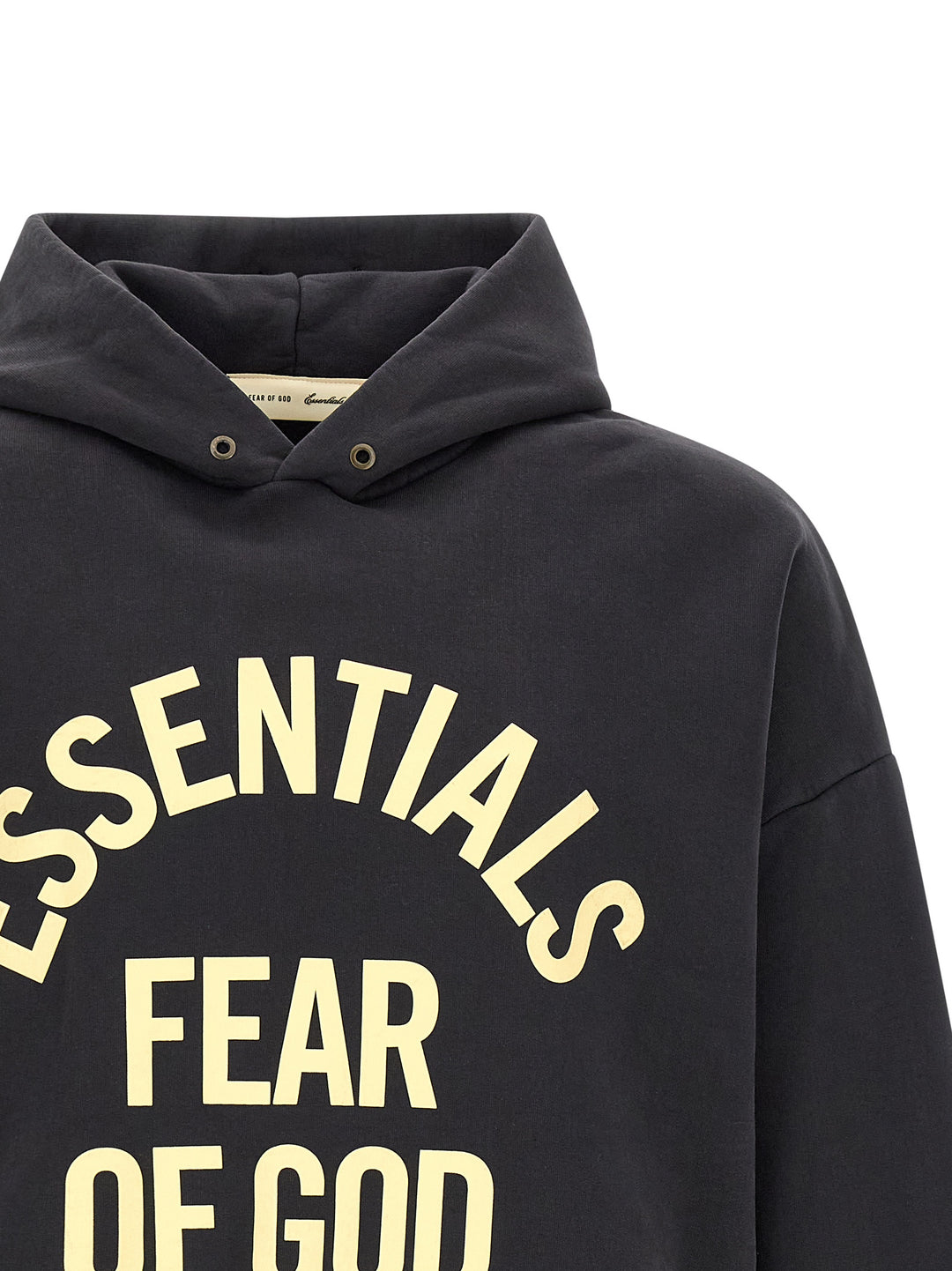 Fear Of God Essential Campus 90s Sweatshirt - Black | 1408ecff40f86d07838dffa72537dab0234725ec