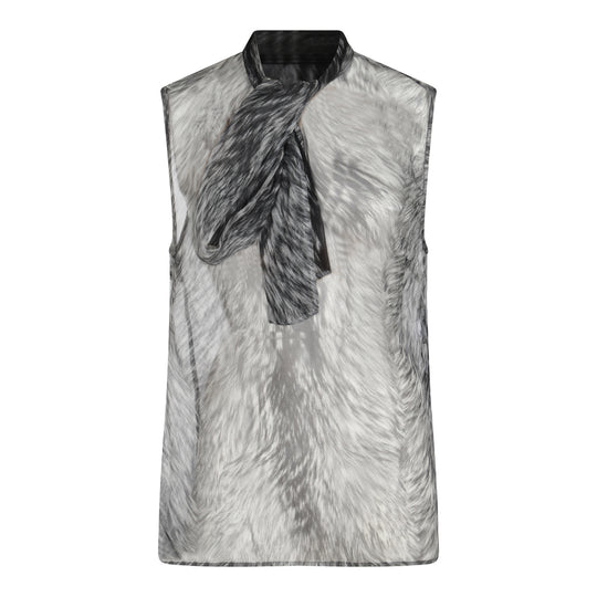 Top Pelliccia F.Do Grigio