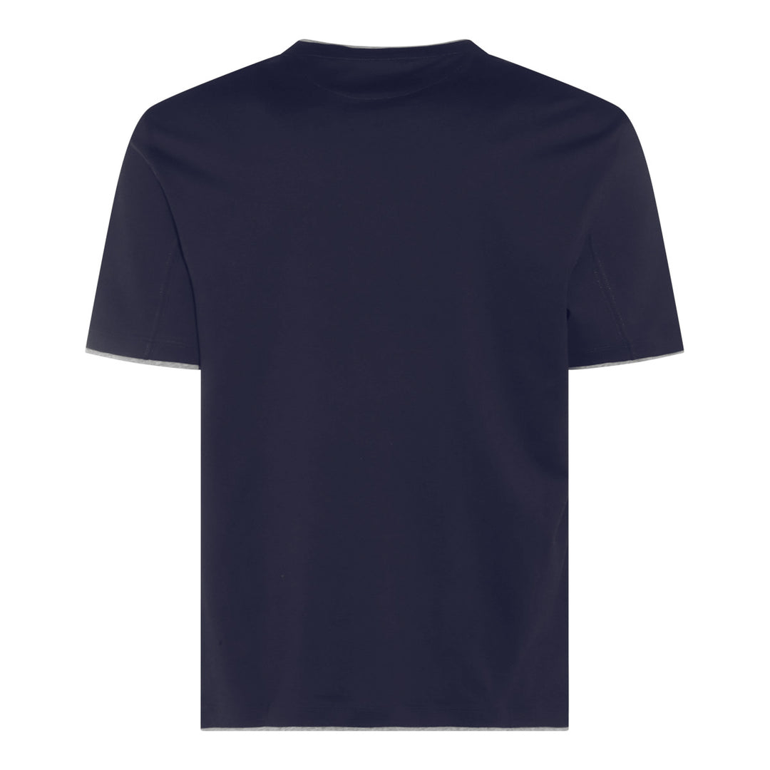 Brunello Cucinelli T-shirts and Polos - Blue and green | 85f2e0c2205e53e19038492221bde4272527a0d4