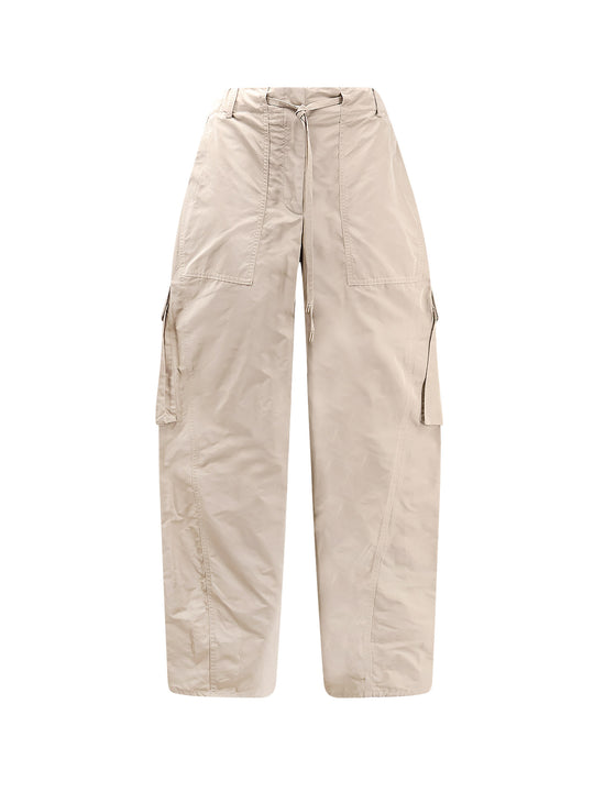 Silk Blend Cargo Trousers