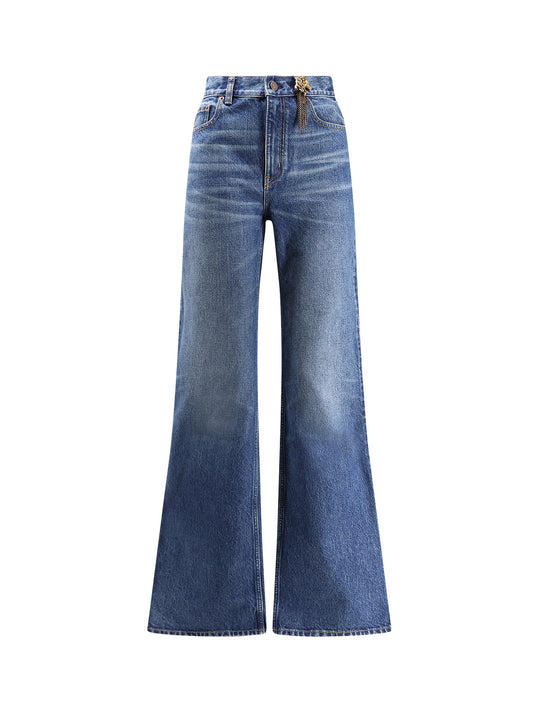 High Waist Biologic Cotton Jeans