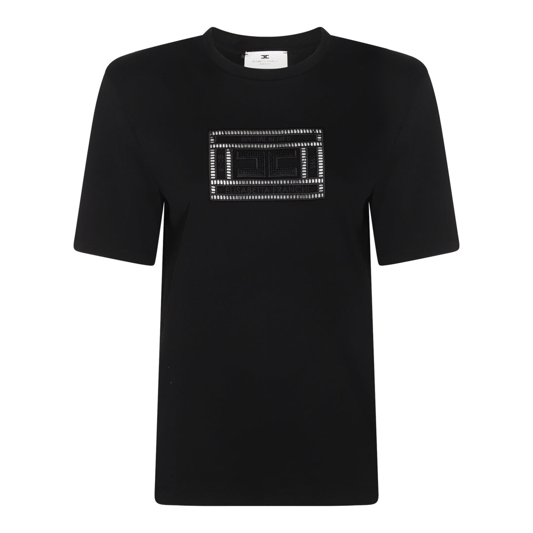 Elisabetta Franchi T-shirts and Polos - Blacks and greys | 8ad94a606049d614f8a7d9f9476a55b18326310d