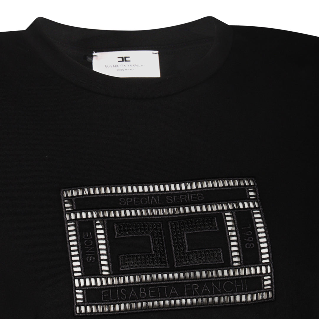 Elisabetta Franchi T-shirts and Polos - Blacks and greys | 2f8df163b54e116509fc4cd3651bac8cb6500d07