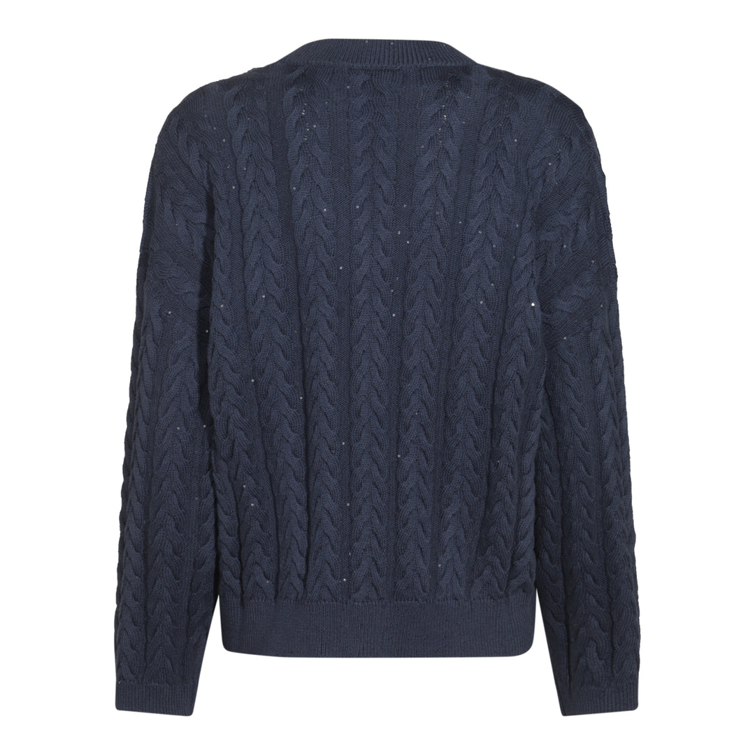 Brunello Cucinelli Sweaters - BLUE COLORATO | 3daa35005ee0351b25ea7875fe32dd19a9b2aae9