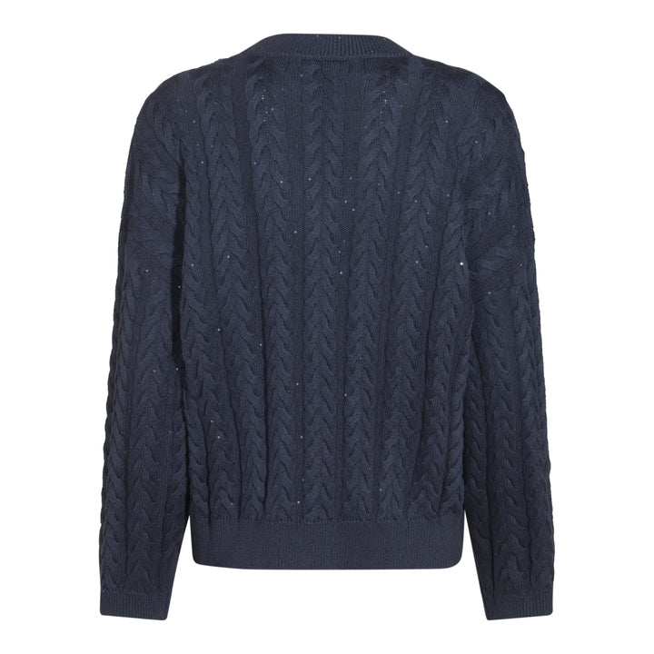 Brunello Cucinelli Sweaters - BLUE COLORATO | 3daa35005ee0351b25ea7875fe32dd19a9b2aae9