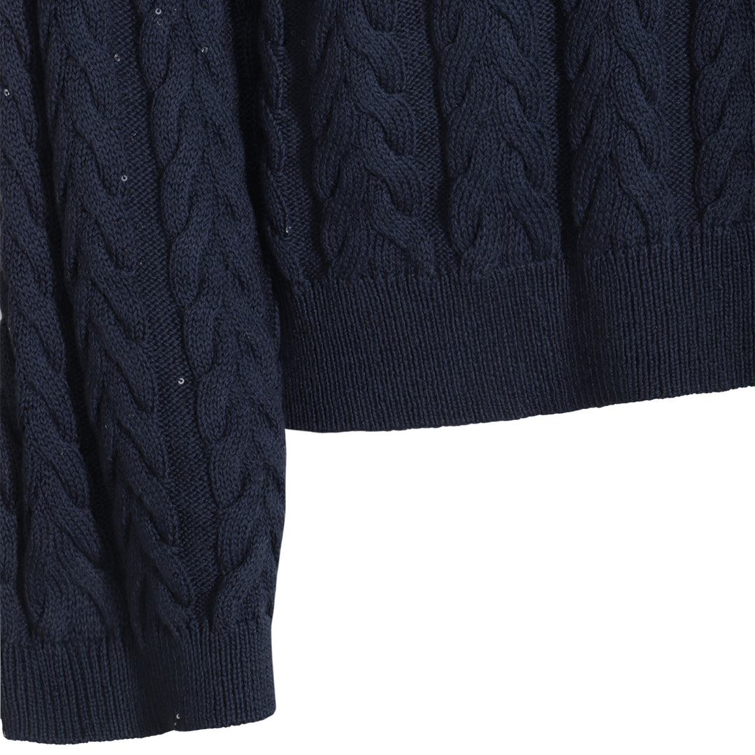 Brunello Cucinelli Sweaters - BLUE COLORATO | 37df25f7232cc9fcfa34af54d046edda284d191b