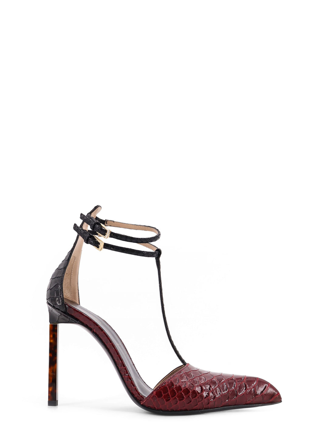 Tom Ford With Heel - RUBY RED/BLACK | d67d036639c42eb09c5b47c259fa03533ad113be