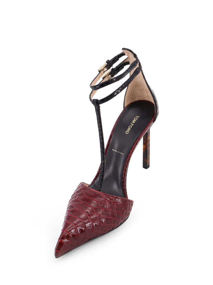 Tom Ford With Heel - RUBY RED/BLACK | d97058b16b1f77f6fd12c1cf5881e581a4331d11