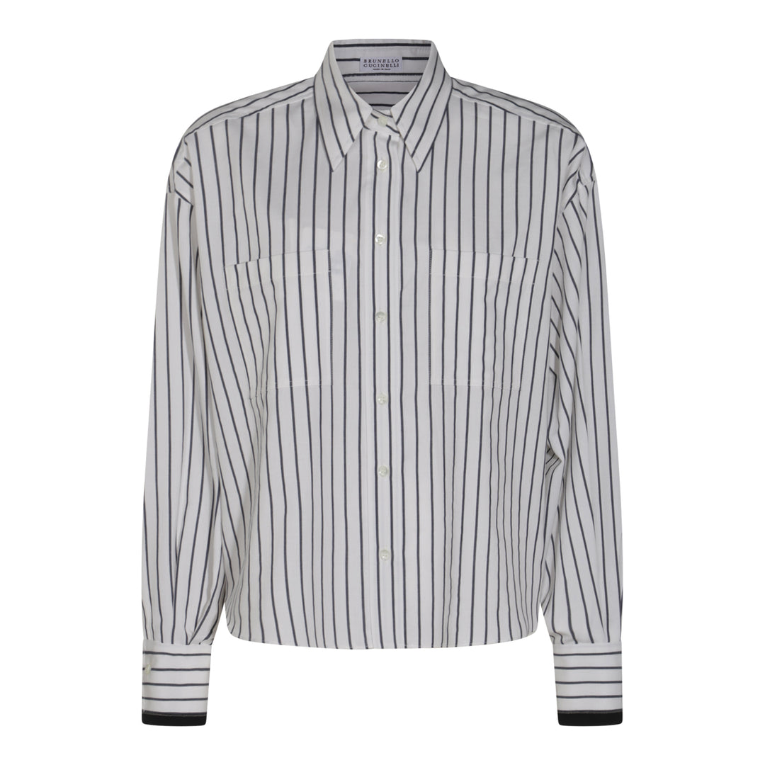 Brunello Cucinelli Shirts - PANAMA/BLUE | e514b51b6078461e609c7bc66d207ab54f81b4b0