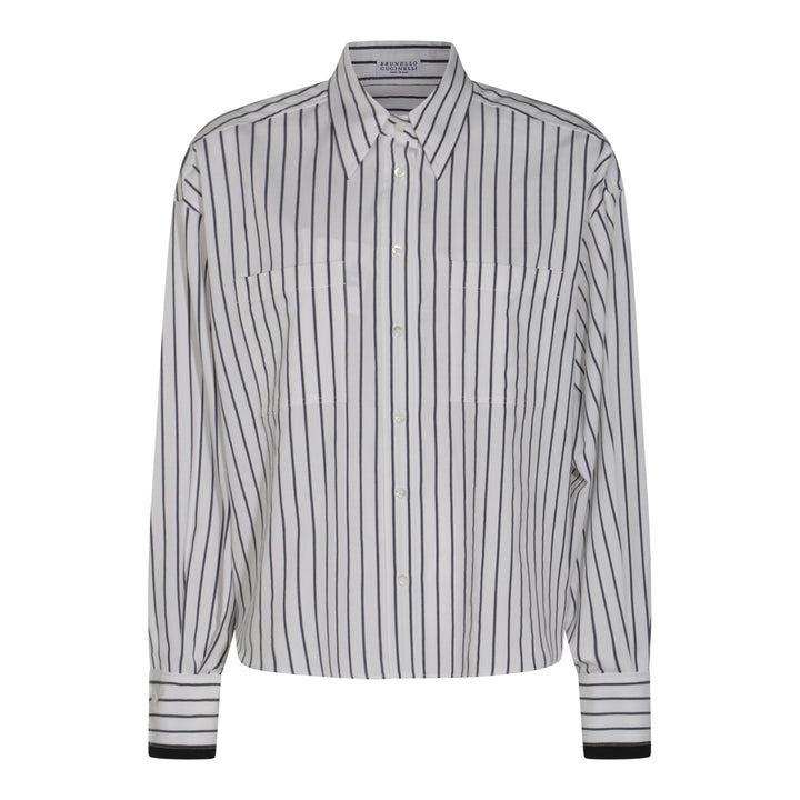 Brunello Cucinelli Shirts - PANAMA/BLUE | e514b51b6078461e609c7bc66d207ab54f81b4b0