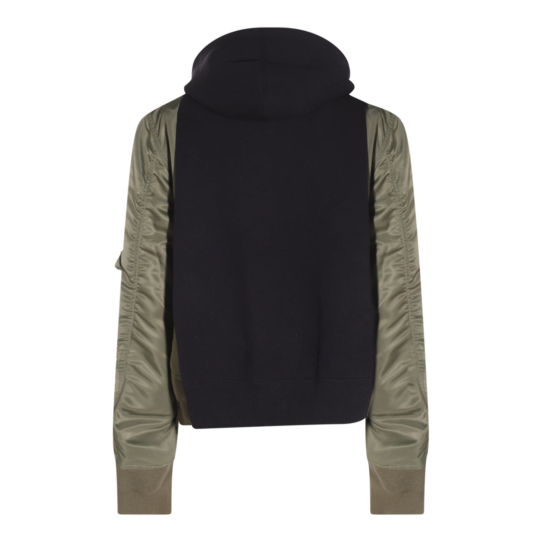 Sacai Sweaters - NAVY KHAKI | e43d08bf1573903b874654d55b983700b0a4ebb4