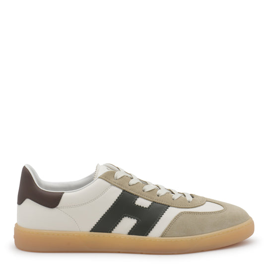 Sneakers White/Green/Brown