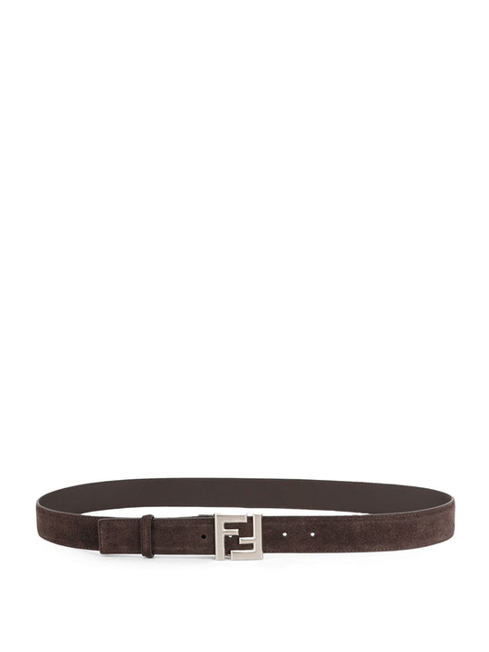 Squared Ff Suede Belt