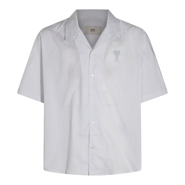 Ami Paris Shirts - WHITE/BLUE NOTE | 20752f5238ece25685b4a6558550aba178b11d3d