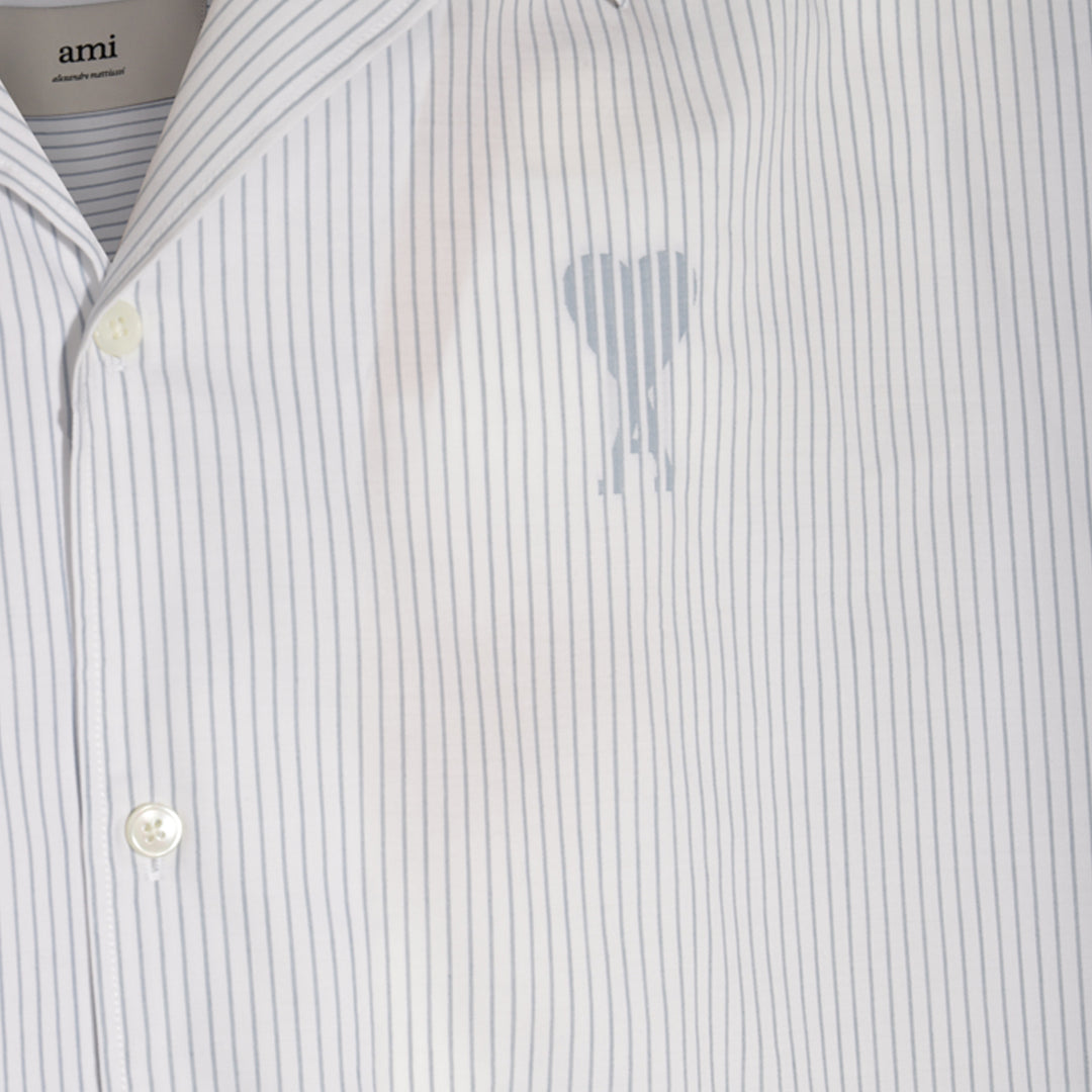 Ami Paris Shirts - WHITE/BLUE NOTE | ded11d8b1ba46fe501a1c405d16d2c9ef87e351d