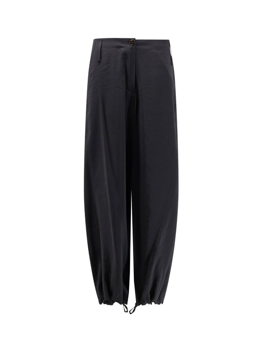 Modal Trousers With Drawstring Detail