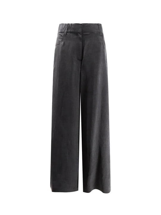 Lyocell And Cotton Trousers