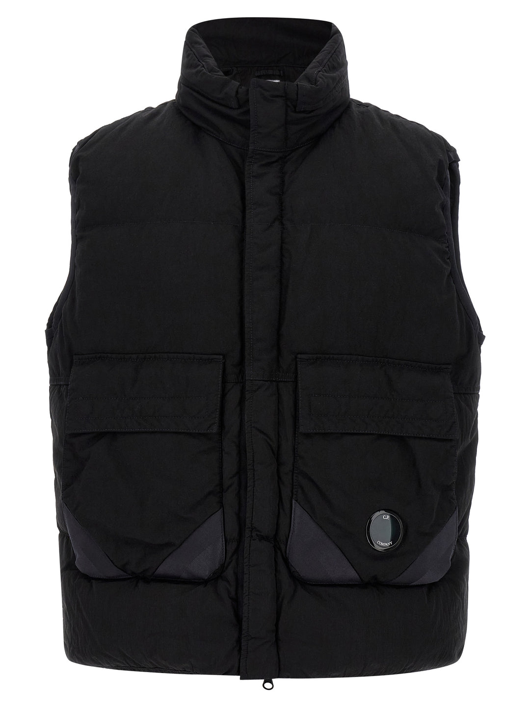 C.P. Company Eco-Chrome R Gilet - Black | e1f33e36c021f189d4f6253edba666054d54c398