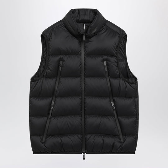 Black Reticone Down-Filled Gilet