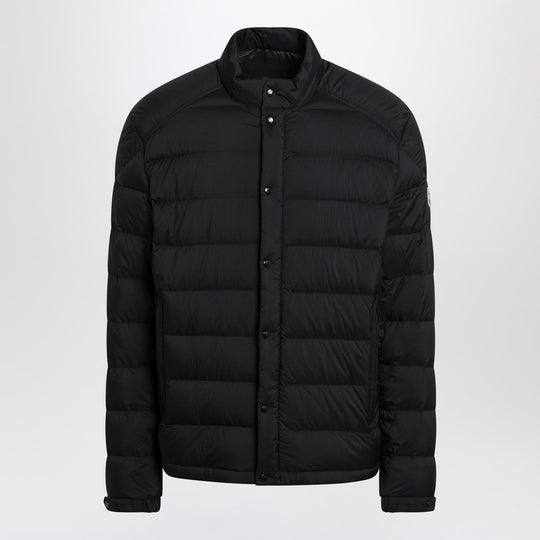 Slim-Fit Down Jacket In Black Shell With Applied Logo