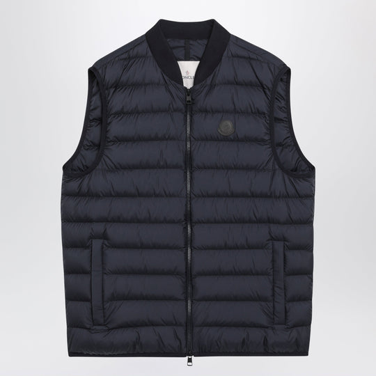 Blue Quilted Froissel Waistcoat