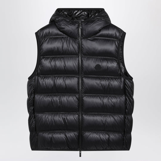 Black Nylon-Padded Panestrel Waistcoat