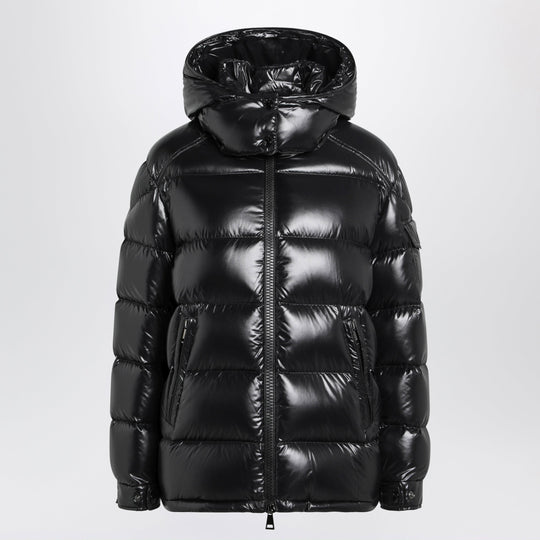Maire Down Jacket In Black Laqué Nylon