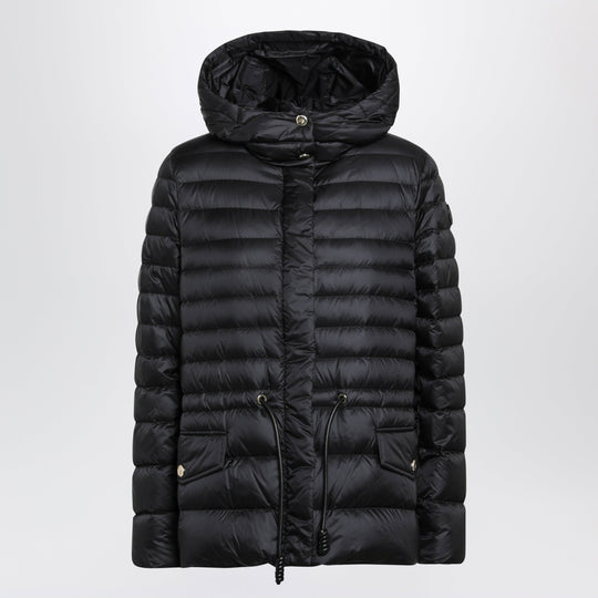 Down Jacket Raies In Black Nylon