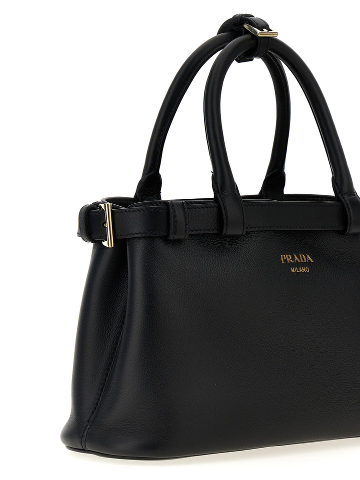 Prada Prada Buckle Small Hand Bags - Black | abdbed24b1a1d099c4be7b1a36f04080259e151f
