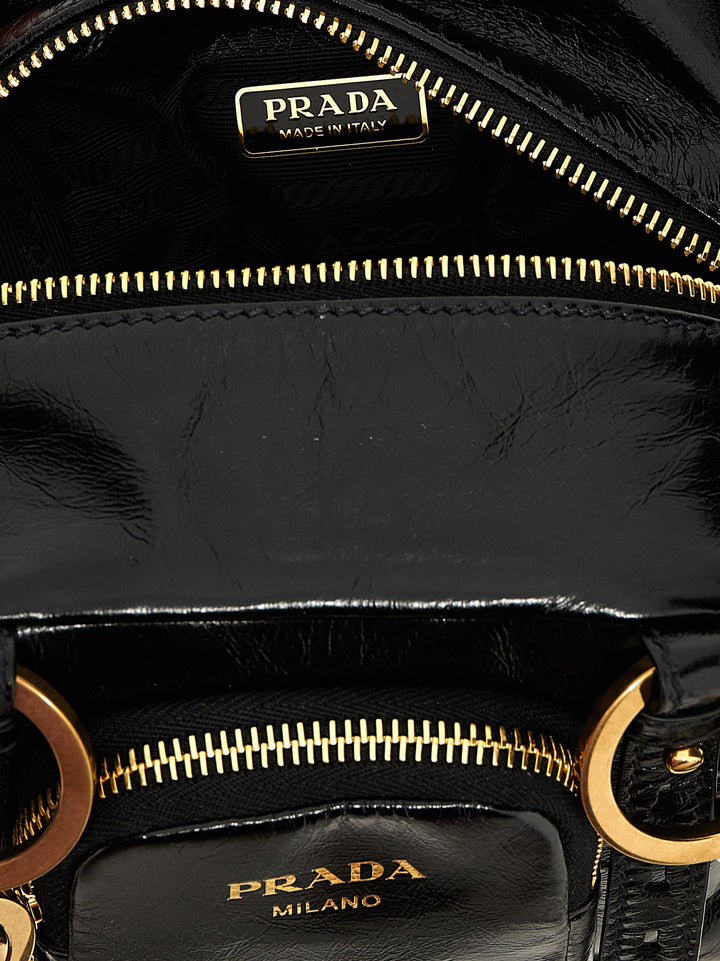 Prada Dangle Hand Bags - Black | 81c2e6d4f7fac0bff8c684f81b527156102ae490