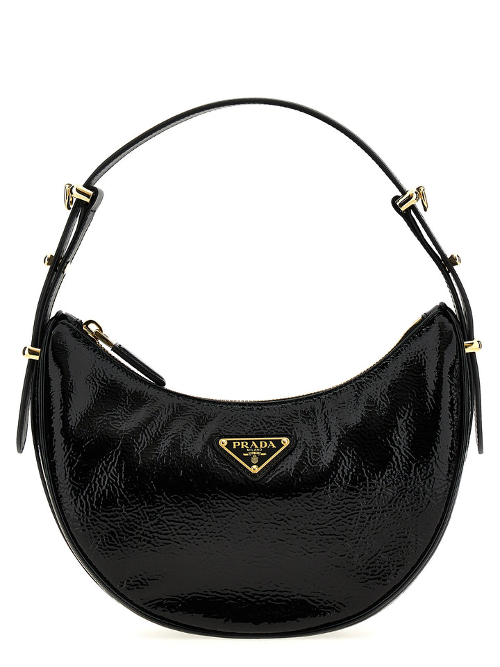 Prada Prada Arqué Shoulder Bags - Black | c86b19e09af8c02745838469bf6b8d9bec54a961