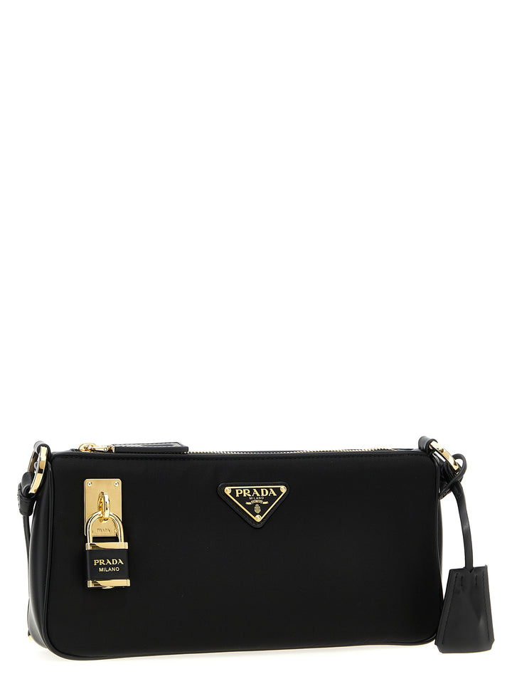 Prada Re-Nylon Small Shoulder Bag Shoulder Bags - Black | 1ecd41b822045f04611e2b8ce1145ec94827ab2d